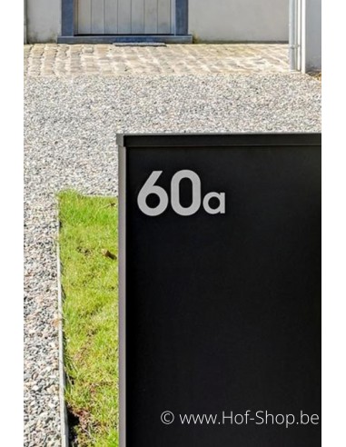 Letter a - inox 5 cm hoog (huisnummer 'fuji' KatoDesign)
