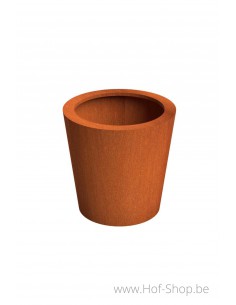 Conic 80 x 80 cm -  Jardinière Adezz en acier Corten