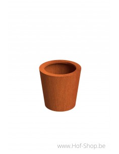 Conic 60 x 60 cm -  Jardinière Adezz en acier Corten