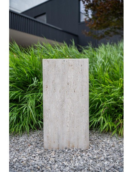 Travertin Sokkel 30 x 30 x 80 cm - Zuil Solace Living