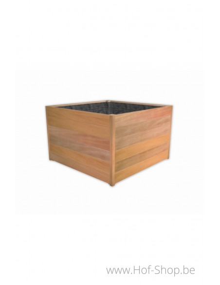 Carrez 120 x 120 x 72 cm - Jardinière Adezz en bois dur