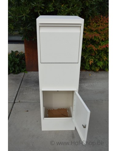 Drop-it Box Front Door - Larob pakketbus aluminium