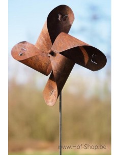Windmolen - metalen figuur in ecoroest (MD14147)