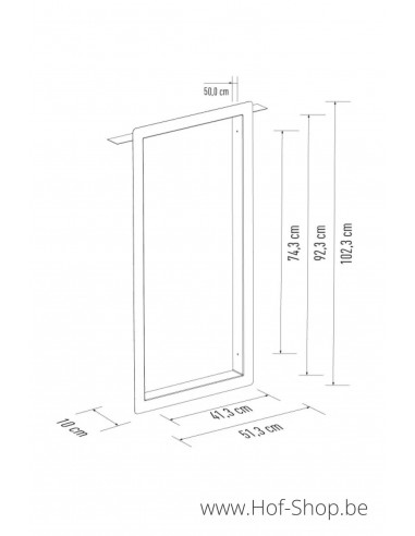 Frontbox Intégré Stardust Black Back Door - Boîte à colis LogixBox