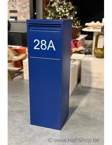 Drop-it Box RAL 5013 kobaltblauw Back Door - Larob pakketbus aluminium