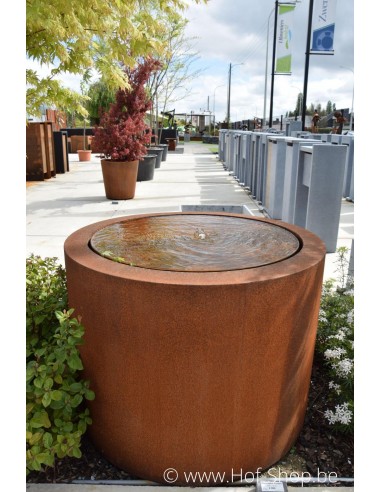 Table d'eau rond 100 x 75 - Adezz Table d'eau en acier corten