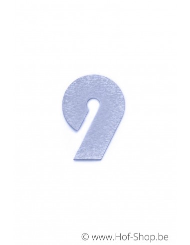 Numéro 9 - acier inoxydable de 7 cm de haut (numéro de maison 'bahama' KatoDesign)