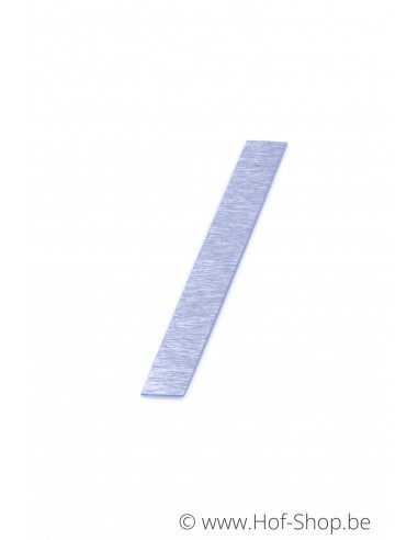 Schuine streep - inox 8 cm hoog (huisnummer 'fuji' KatoDesign)