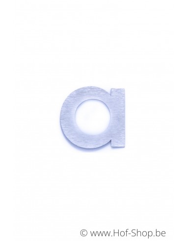 Letter a - inox 5 cm hoog (huisnummer 'fuji' KatoDesign)