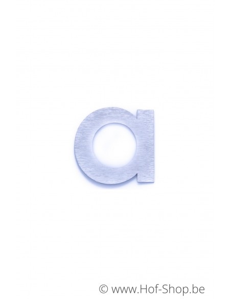 Letter a - inox 5 cm hoog (huisnummer 'fuji' KatoDesign)