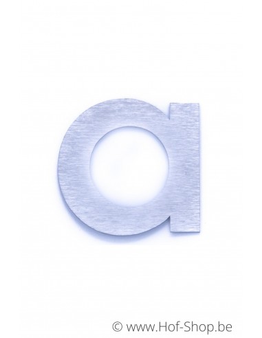 Letter a - inox 8 cm hoog (huisnummer 'fuji' KatoDesign)