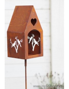 Vogel voederhuisje - voederbakje in ecoroest (MD14187)