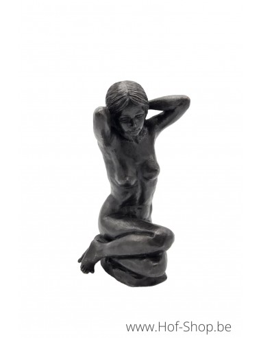 Zittend Naakt - bronzen beeld (BS0759B)