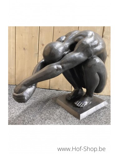 Duikende man - bronzen beeld (B1300)