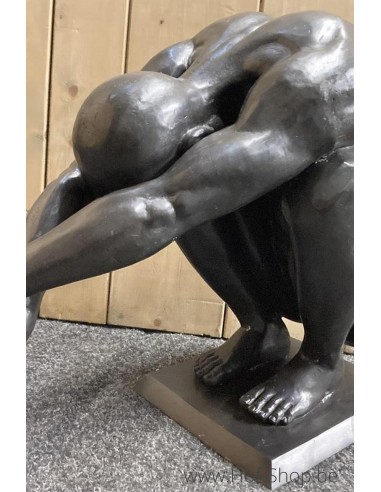 Plongeur - statue en bronze (B1300)