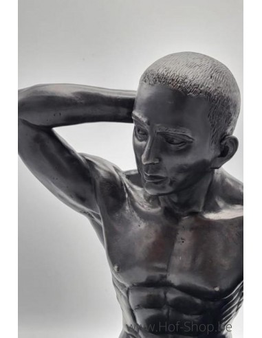Homme assis nue - statue en bronze (BS1480B)