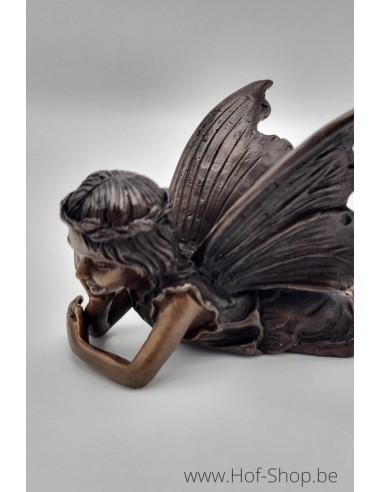 Ange couché - Sculpture en bronze (BS1499B)