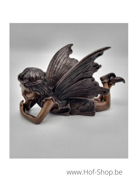 Liggende engel - bronzen beeld (BS1499B)