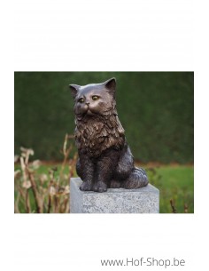 Perzische kat - bronzen beeld (BS1459B)