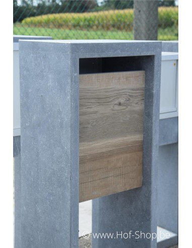 Promo 10 houtlook - brievenbus arduin