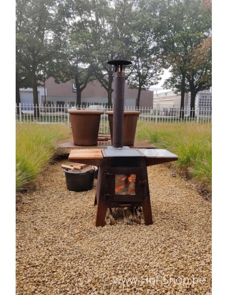 Damm - tuinhaard in cortenstaal