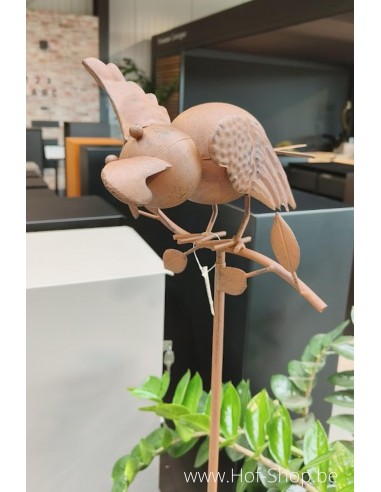Tuinsteker Bewegende Vogel - metalen tuinsteker (MD13285)