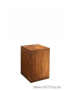 Metalen zuil 40 x 40 x 60 cm - sokkel in ecoroest (MD14033)