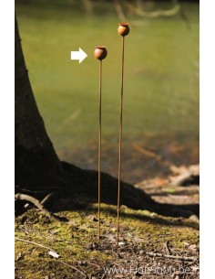 Papaver 3,5 cm- metalen figuur in ecoroest (MD70013)