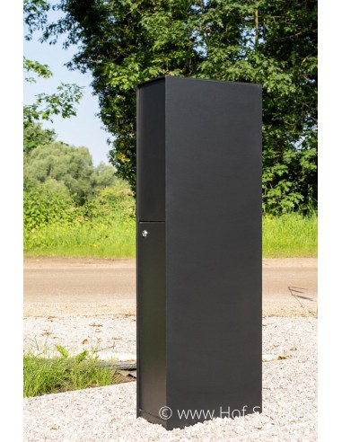 OUTLET Fenix Top Medium RAL 9005 - boîte à colis eSafe aluminium