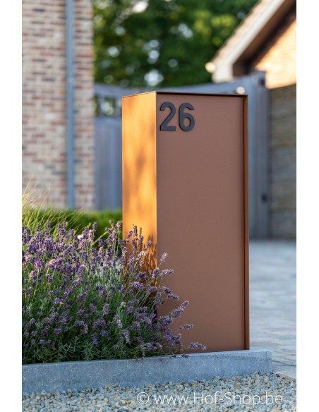 Numéro 6 aluminium noir (10 cm de hauteur, 4 mm d’épaisseur) - numéro Entrada Range