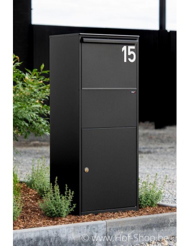 Numéro 1 - blanc aluminium 10 cm de haute (Numéro de maison Albo)