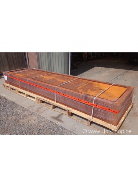 Table d'eau 400 x 100 x 40 - Adezz Table d'eau en acier corten