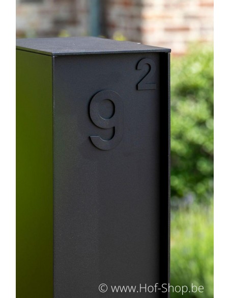 Numéro 9 aluminium noir (10 cm de hauteur, 4 mm d’épaisseur) - numéro Entrada Range