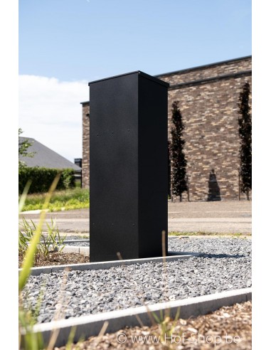 Allux 600 noir Front Door rukolock  - boîte à colis