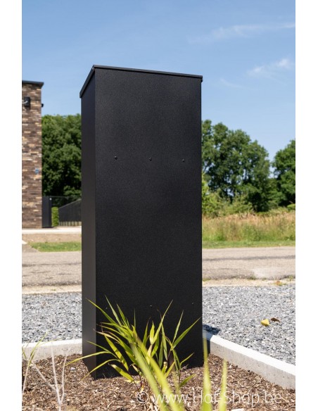 Allux 600 noir Front Door rukolock  - boîte à colis