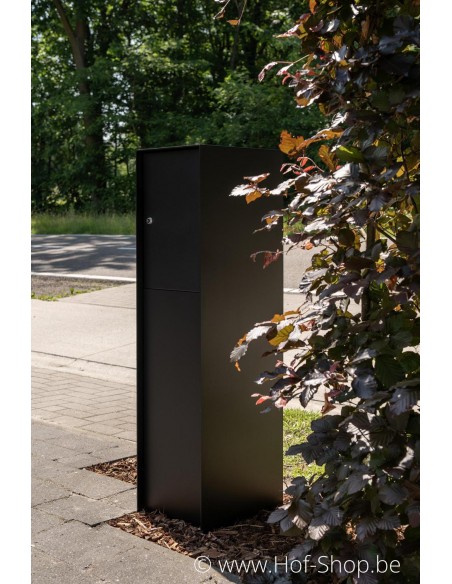 Fenix Front RAL 9005 - boîte à colis eSafe aluminium