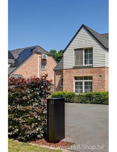 Fenix Front RAL 9005 - boîte à colis eSafe aluminium