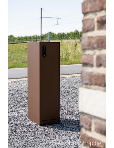 Nexus Medium Cortenstaal Look - eSafe pakketbus aluminium