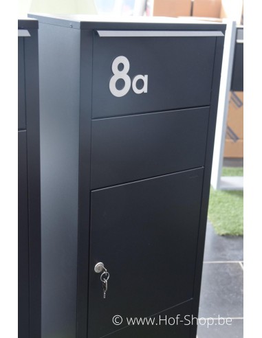 Numéro 9 - acier inoxydable de 8 cm de haut (numéro de maison 'fuji' KatoDesign)
