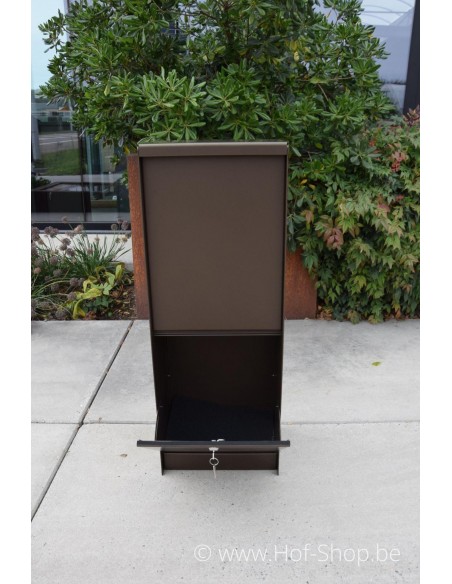 Dropbox Small supranodic brown Back Door - eSafe pakketbus aluminium
