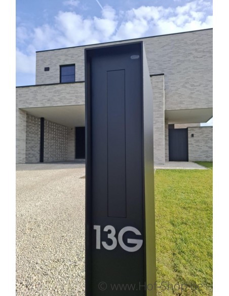 Letter G - inox 5 cm hoog (huisnummer 'fuji' KatoDesign) - hoofdletter
