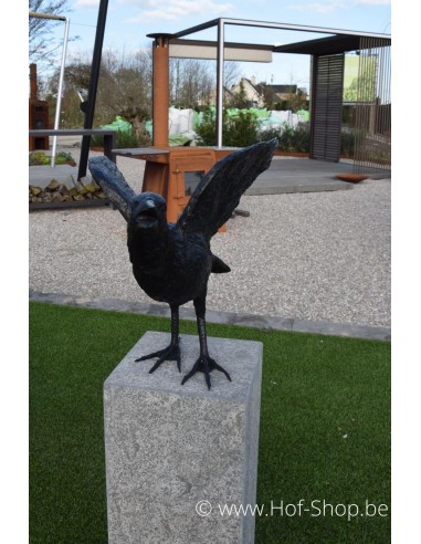 Set van drie raven - bronzen beelden (B50420, B50418 en B50325)