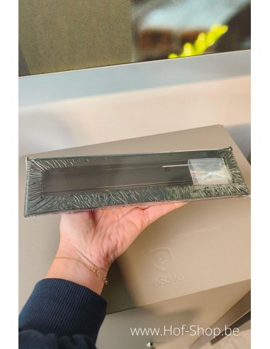 Brievenbusklep type 505 RAL 9005 - eSafe briefplaat aluminium