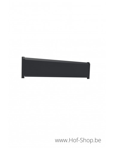 Brievenbusklep type 515/300 RAL 9005 - eSafe briefplaat aluminium