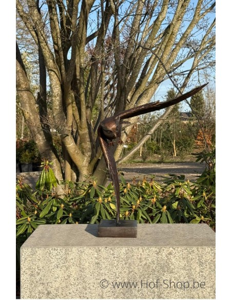 Vliegende uil - bronzen beeld (AN1321BR-B)