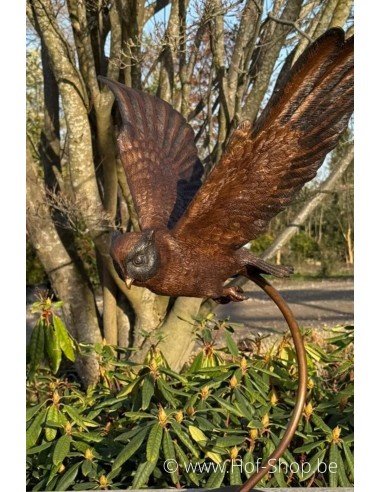 Hibou volant - statue en bronze (BS2209B)