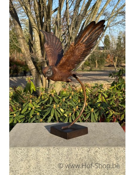 Hibou volant - statue en bronze (BS2209B)