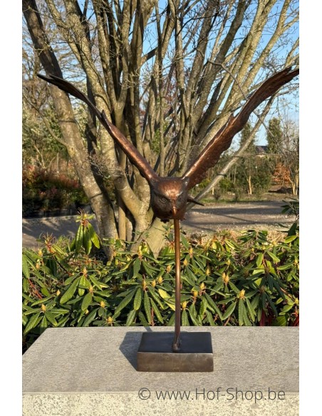 Hibou volant - statue en bronze (BS2209B)