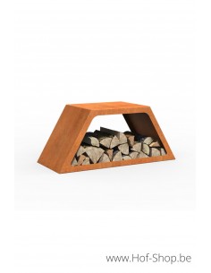 Hex 91,5 x 40 x 40 cm - Stockage du bois Adezz en acier corten
