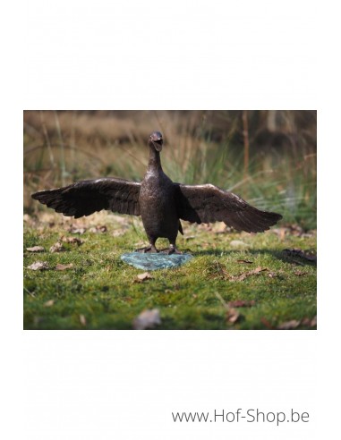 Canard battant des ailes - statue en bronze (BS0379B)